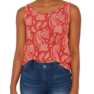 Spencer’s Paisley Print Hi-Lo Muscle Tank (NWT) (Size: Medium)